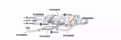 Система выпуска ОГ EuroFlo HANSX30 4001